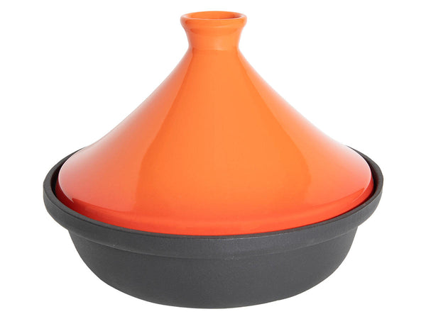 Tajine gietijzer rood 25x5,5cm