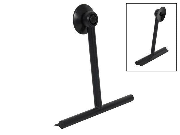 Badkamer raamwisser met zuignap zwart