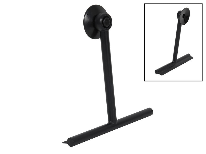 Badkamer raamwisser met zuignap zwart