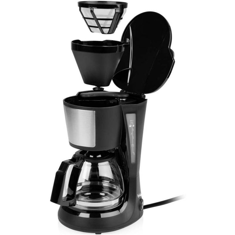 Tristra CM-1281 Compacte Koffiezetapparaat Zwart/RVS