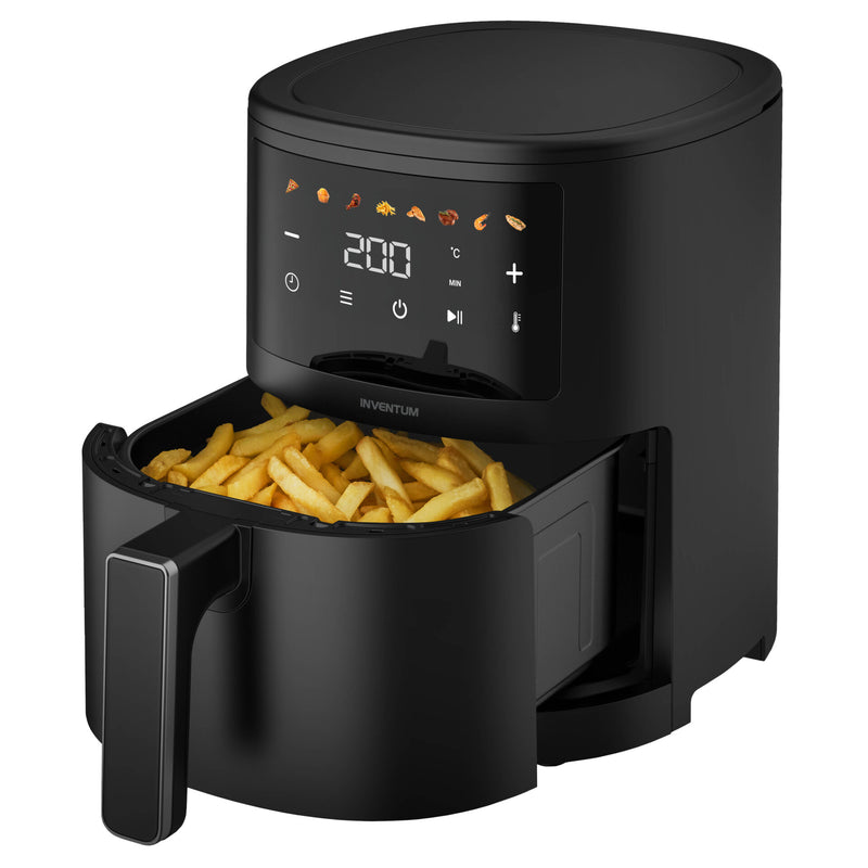 Inventum GF351HLDB Airfryer Friteuse  3,5L Zwart 1500W