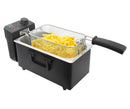 Tomado Friteuse - 3 liter inhoud - Koude zone - Zwart/RVS