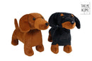 Take me Home Knuffel Pluche - Teckel Lichtbruin, 33cm