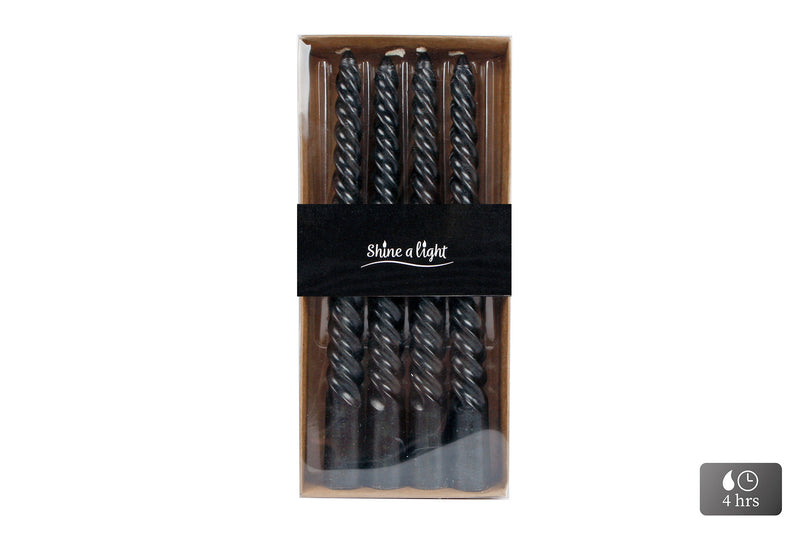Tafelkaars X4 Twist 4uur 2x2x20cm - zwart