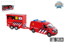 Kids Globe Traffic Volkswagen Transporter Brandweer + Aanhanger NL