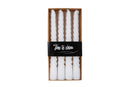 Tafelkaars X4 Twist 4uur 2x2x20cm - wit