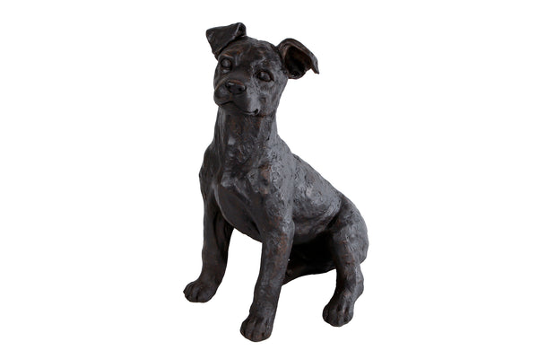 Sculptuur Big Dog bruin 30x22,5x35cm