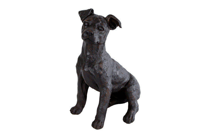 Sculptuur Big Dog bruin 30x22,5x35cm