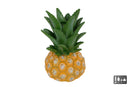 Kandelaar Pineapple geel/groen polystone 12x12x18cm