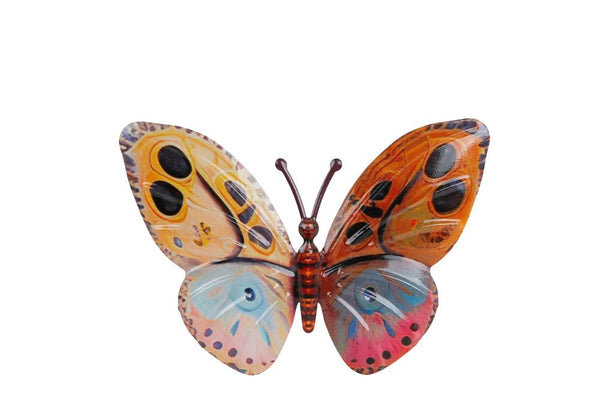 Muurdecoratie Vlinder Monarch S metaal 24x1x16,5cm