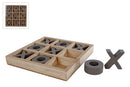 Houten Tic Tac Toe Spel 19x19x3 cm