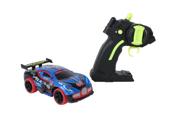 Roadstar RC Bestuurbare Rally Auto met Licht 2.4GHz Blauw, 13cm