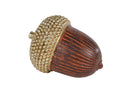 Sculptuur Acorn bruin polystone 5,7x5,7x8cm