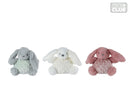 Mini Club rammelaar konijn structuur pluche 3ass 16cm