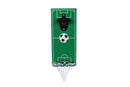 Bieropener Football groen hout/metaal 12x28x7cm