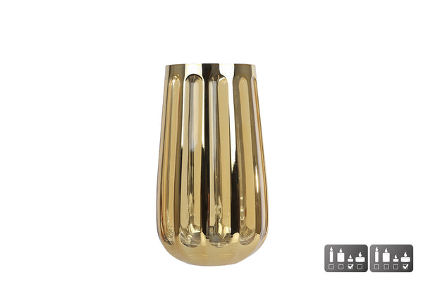 Windlicht Airen S goud glas 6,5x4x14,5cm