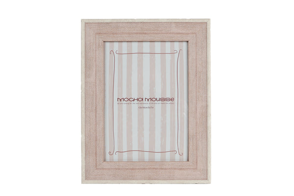 Fotolijst Kaat (13x18) oud roze polystone 19x24x2cm