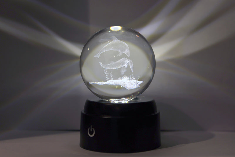 Sfeerverlichting LED Sea Life m/USB-C kabel 8x8x12,5cm