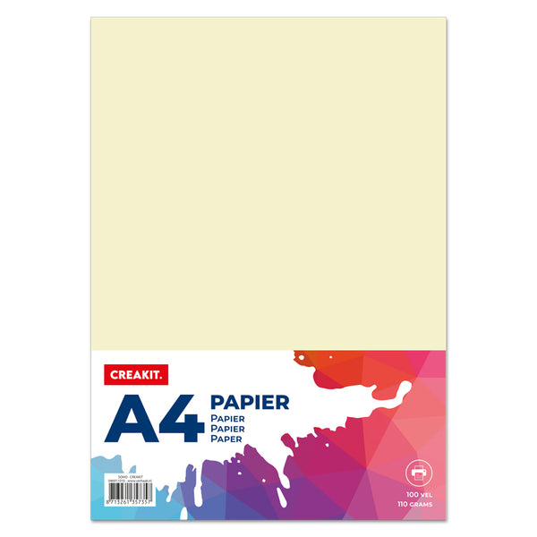 Papier A4 110gr 100 vel - ivoor