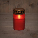 LED Grafkaars Rood 12cm incl. timer