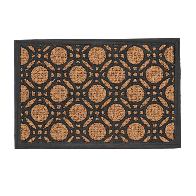 Esschert Design Deurmat Kokos en Rubber Cirkels 40x60cm