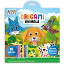 Basic Craft Origami Set Bloemen of Dieren + Stickers Verschillende Uitvoeringen