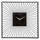 NeXtime Wandklok Vierkant 45x45x15 cm Zwart/Metaal