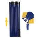 Shine Verlengbare Borstel voor Dakgoot en Hoeken 360 cm Blauw/Geel