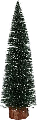 Kerstboompje groen 35cm met sneeuw