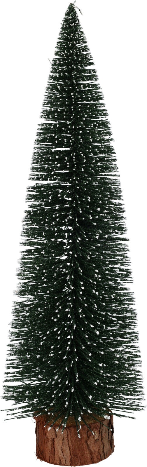 Kerstboompje groen 35cm met sneeuw