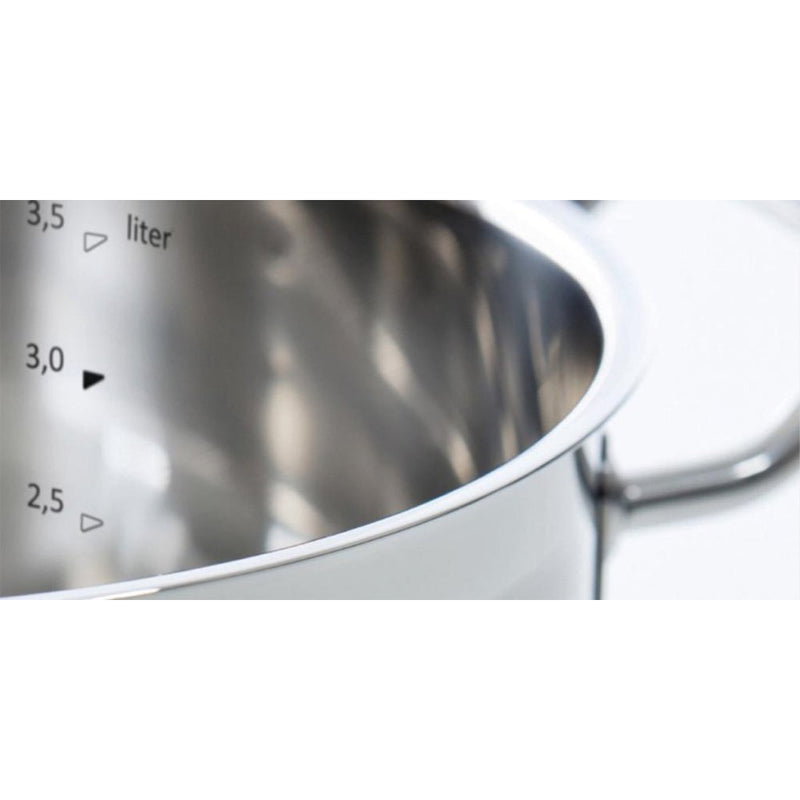 BK Precision Pannenset 4-delig RVS/Glas/Zilver