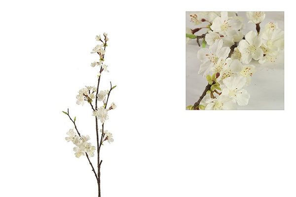 Countryfield Kunstbloem Kersenbloesem tak Gisele S wit 78cm