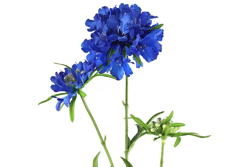 Countryfield Kunstbloem Scabiosa blauw 74cm