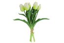 Countryfield Kunstbloem Tulipa boeket wit 28cm