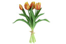 Countryfield Kunstbloem Tulipa boeket geel/fuchsia 28cm