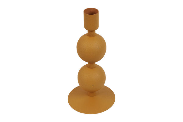 Countryfield Kandelaar 2x bol Rana M 9x9x18cm - oranje