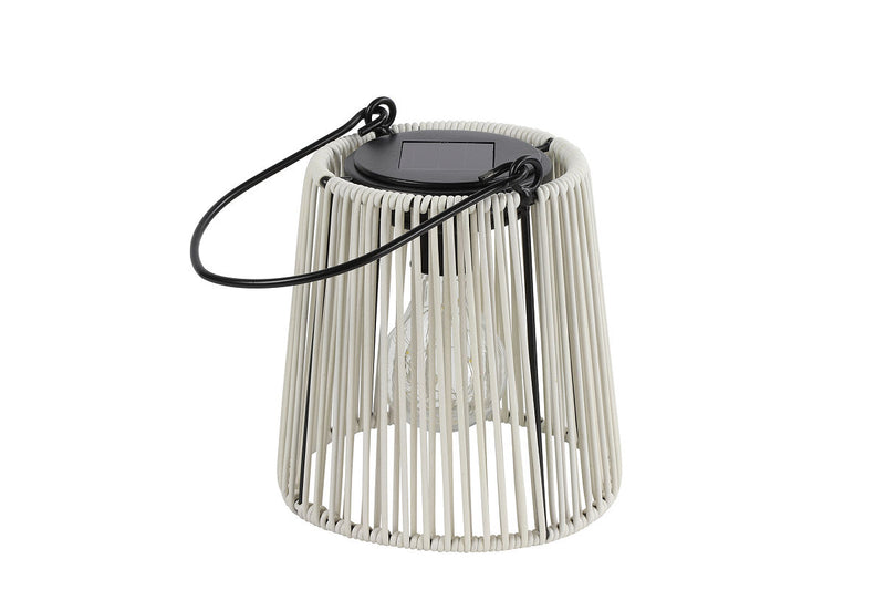 Countryfield Lantaarn LED solar Luana S wit 15x18,5x17,5cm