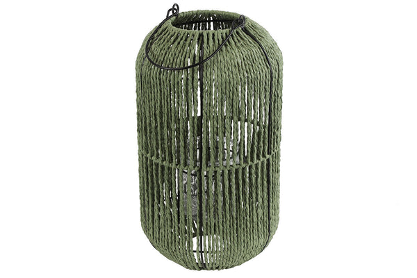 Countryfield Windlicht Ise L groen 22x23x39cm