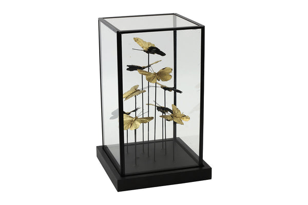 Countryfield Stolp vlinder vk Yasmin L 19x19x31,5cm - goud