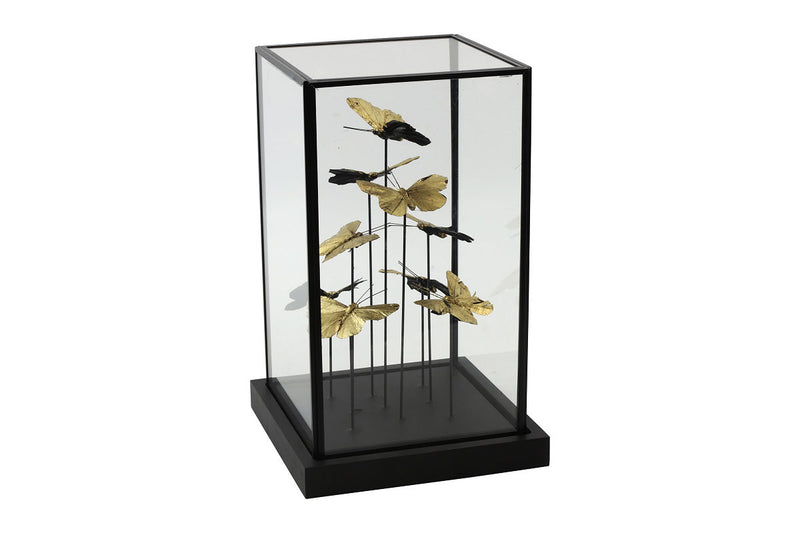 Countryfield Stolp vlinder vk Yasmin L 19x19x31,5cm - goud