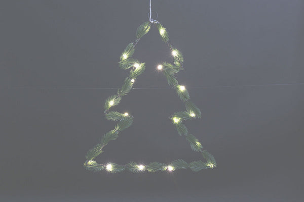 Countryfield Kersthanger boom LED Pinus S 2x35x35cm - groen