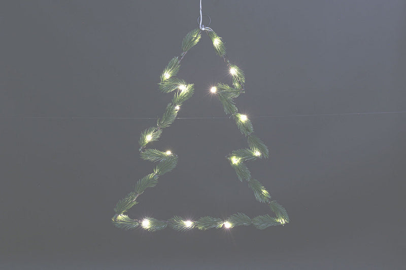 Countryfield Kersthanger boom LED Pinus S 2x35x35cm - groen