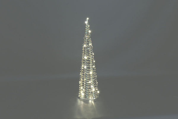 Countryfield Kerstkegel LED Bling S 12x12x40cm - goud
