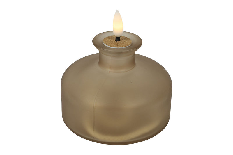 Countryfield LED Fles met kurk 9x7,5cm - brons