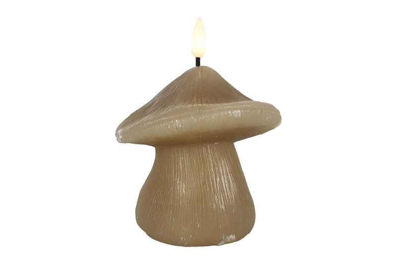 Countryfield LED Kaars Paddenstoel S 12,5cm - beige