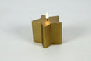 Countryfield LED Kaars ster S 10x10,5cm - goud