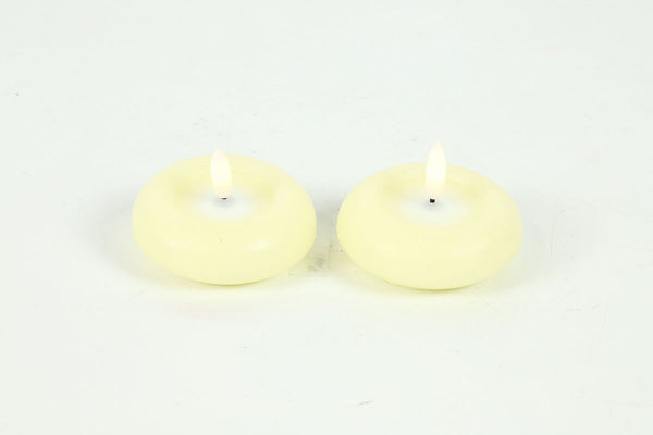 Countryfield LED Drijfkaars 7,5cm 2 stuks - creme