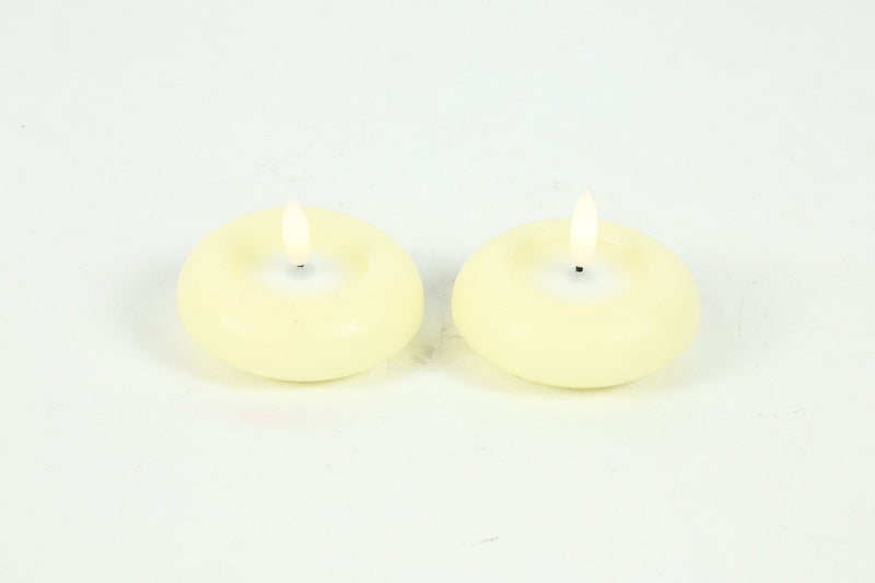 Countryfield LED Drijfkaars 7,5cm 2 stuks - creme