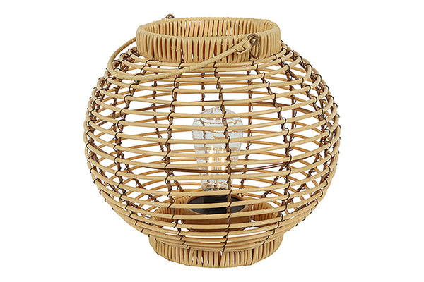 Countryfield LED windlicht convex Sabine M licht bruin