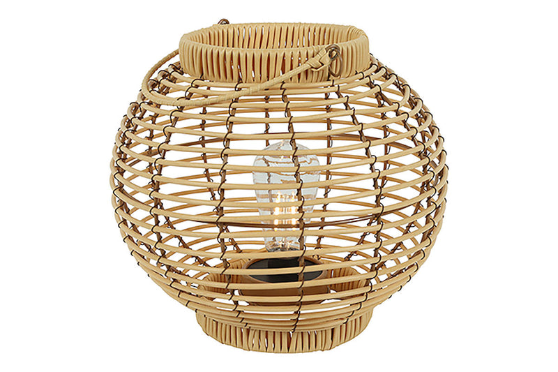 Countryfield LED windlicht convex Sabine M licht bruin